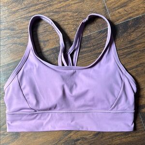 Lululemon Purple Sports Bra Seamless Scoop Neck